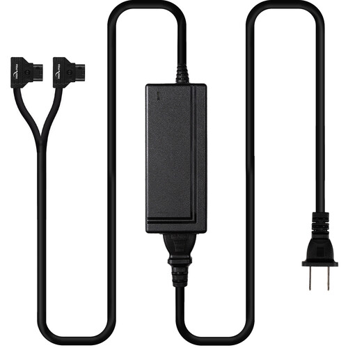 IndiPRO Tools 12V/6A AC Wall Plug to 2 x D-Tap Male Y-Cable Adapter