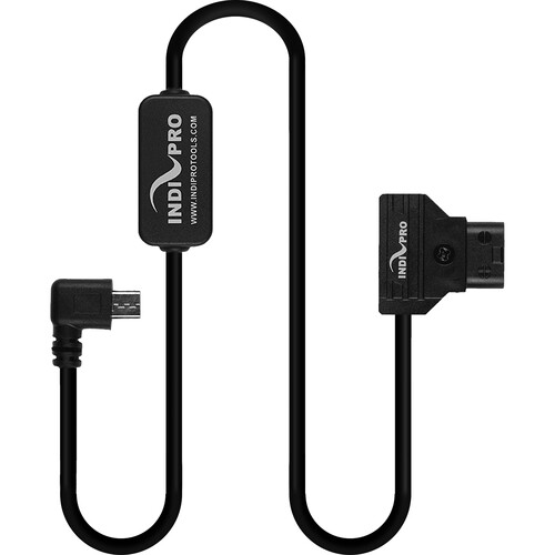 IndiPRO Tools D-Tap to Right-Angle 5V Micro-USB Cable for Tilta Nucleus-Nano (24")