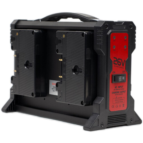 IndiPRO Tools Quad 26V Gold Mount Lithium-Ion Battery Charger
