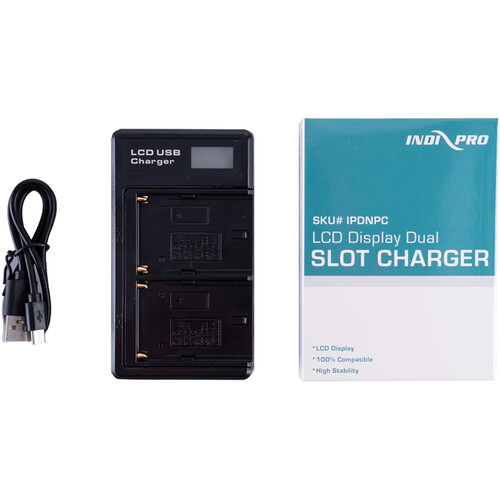 IndiPRO Tools NP-F Series Dual-Battery Charger