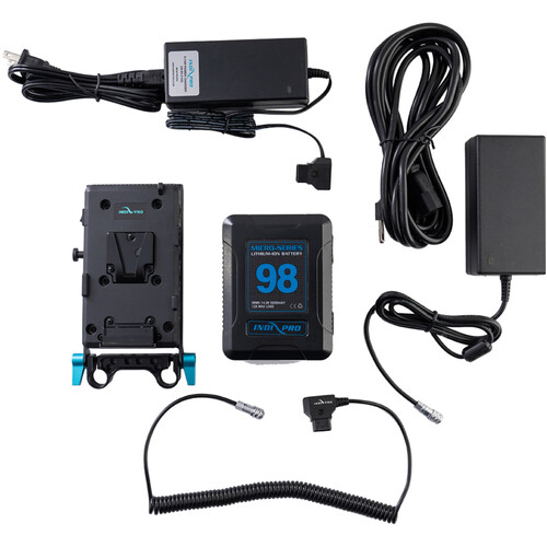 IndiPRO Tools 98Wh V-Mount Battery and Complete Power Kit for BMPCC 6K/4K