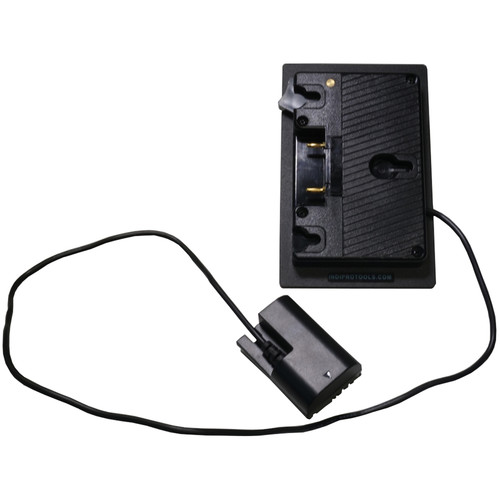 IndiPRO Tools Gold Mount Plate with LP-E6 Dummy Battery (1/4"-20 Thread)