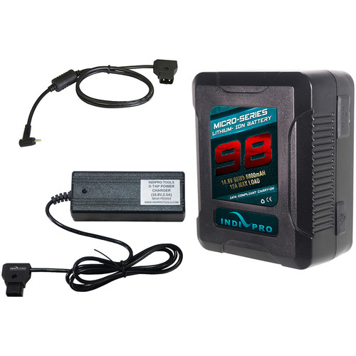IndiPRO Tools Micro-Series V-Mount 98Wh Blackmagic Pocket Camera Kit