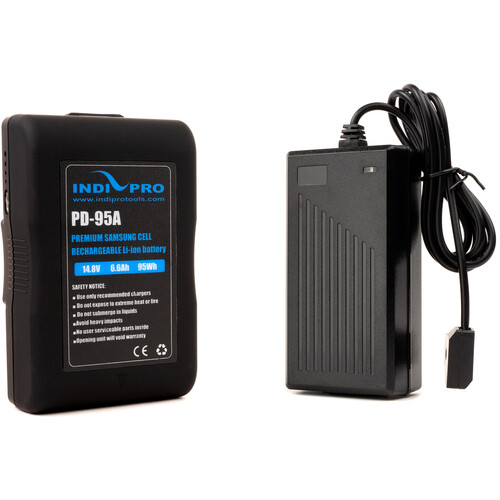 IndiPRO Tools 14.8V 95Wh Lithium-Ion Battery & Pro Charger Kit (Gold-Mount)