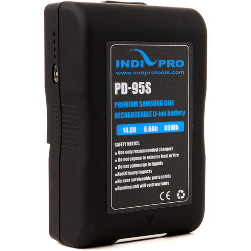 IndiPRO Tools Compact 95Wh V-Mount Li-ion Battery