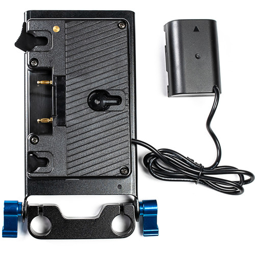 IndiPRO Tools Gold Mount Adapter Plate to DMW-BLF19 Dummy Battery for Panasonic GH4