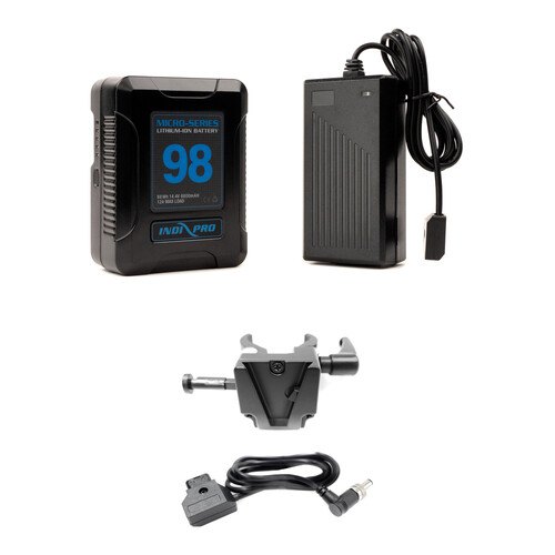 IndiPRO Tools Battery Power Kit for Teleprompter Monitor