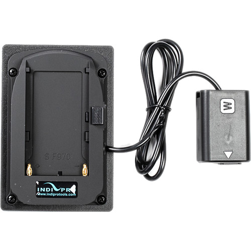 IndiPRO Tools Sony L-Series Battery Adapter Plate to Sony NP-FW50 Dummy Battery