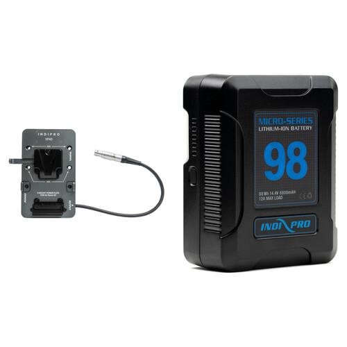 IndiPRO Tools V-Mount Battery Power System Kit with Battery for DJI Ronin 4D (98Wh)