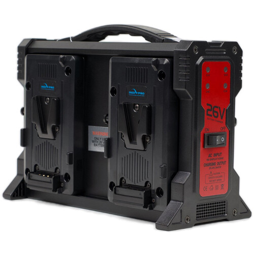 IndiPRO Tools Quad 26V V-Mount Lithium-Ion Battery Charger