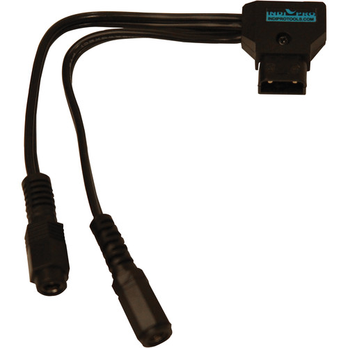 IndiPRO Tools D-Tap Male to Dual 2.5mm DC Female Connectors Cable