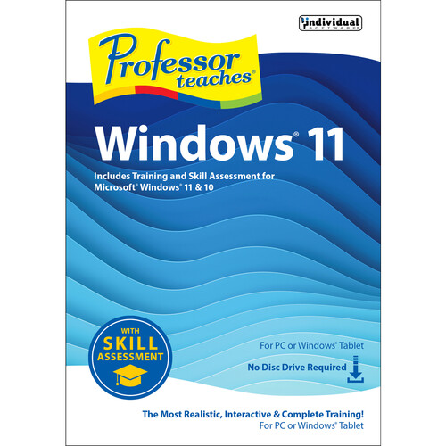 Individual Software Professor Teaches Windows 11 with Skill Assessment (Download)