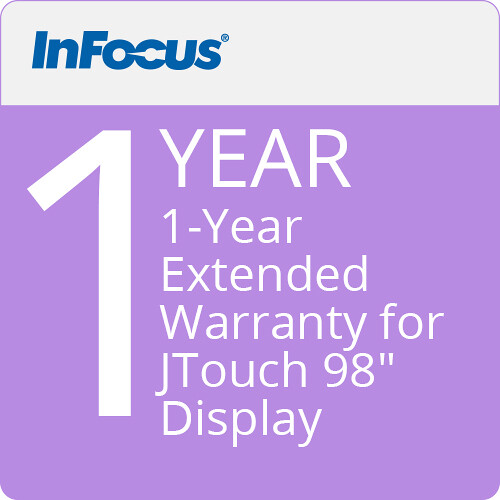 InFocus 1-Year Extended Warranty for JTouch 98" Display