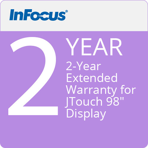 InFocus 2-Year Extended Warranty for JTouch 98" Display