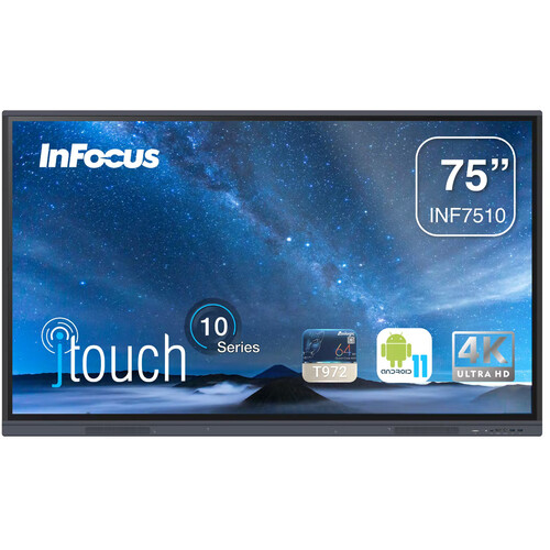 InFocus JTouch 10 Series INF7510 75" UHD 4K Interactive Touch Display with i5 OPS PC