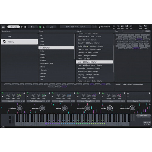 INITIAL AUDIO SourceLab Synthesizer Virtual Instrument Plug-In
