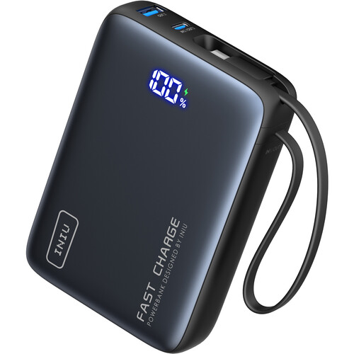 INIU Pocket Power 20k USB-C Power Bank with LED Display (20,000mAh)