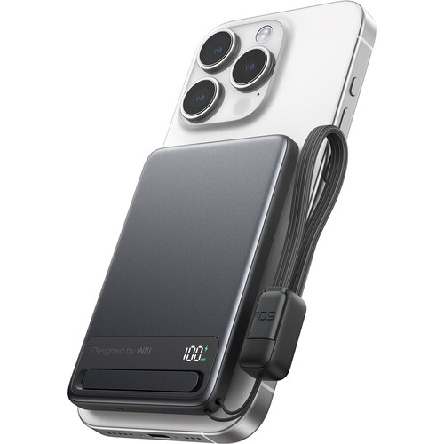 INIU MagPro Ultra Slim 5K Power Bank (5000mAh, Black)