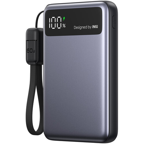 INIU Pocket Pro Slim Power Bank with LED Display (10,000mAh)
