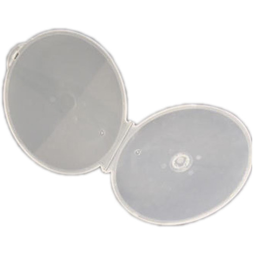 Inland Products Clam Shell Circular-Shaped Disc Case (25-Pack, Clear)