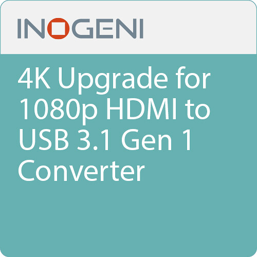 INOGENI 4K Upgrade for HD2USB3 HDMI to USB 3.1 Gen 1 Converter