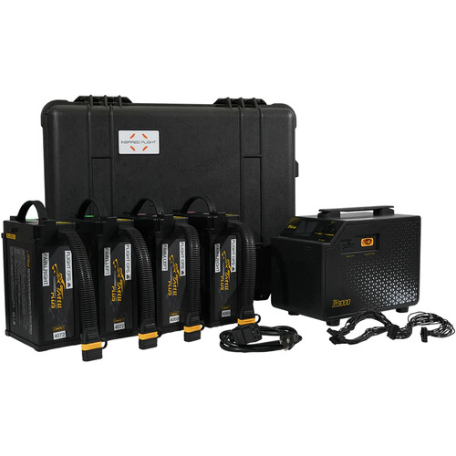 Inspired Flight Battery Charging Kit with Hard-Shell Pelican Travel Case for IF1200A