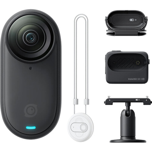 Insta360 GO 3S Action Camera Standard Bundle (128GB, Midnight Black)