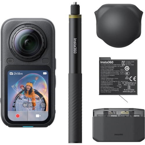 Insta360 X6 360° 8K Camera Essentials Bundle (Midnight Black)
