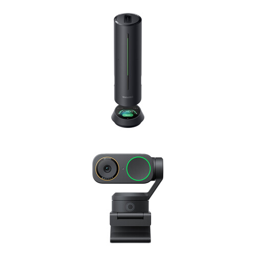 Insta360 Link 2 Pro 4K AI Webcam & Wave Speakerphone Conferencing Kit