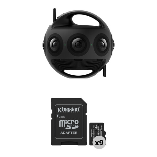 Insta360 Titan 11K Cinematic 360/VR Camera Kit with 9 x 64GB Memory Cards