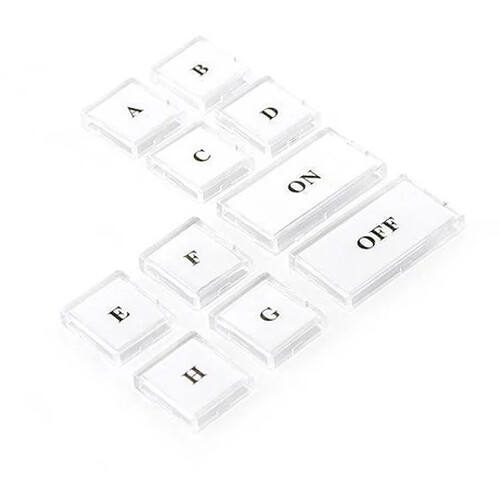 Insteon 10-Button Change Kit For Keypads (Clear)