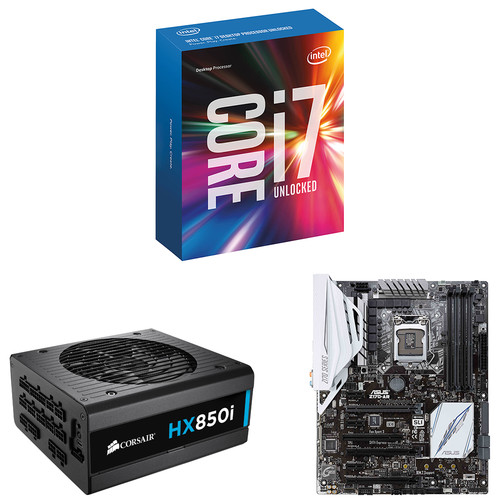 Intel Core i7-6700K 4.0 GHz Quad-Core Processor with ASUS Z170-AR LGA 1151 ATX Motherboard & Corsair HX850i 850W 80 Plus Platinum ATX PSU Kit