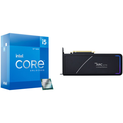 Intel Core i5-12600K Processor Kit with Intel Arc A770 Limited Edition Graphics Card