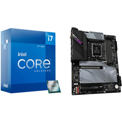 Intel Core i7-12700K 3.6 GHz 12-Core Processor & Gigabyte Z690 AORUS PRO ATX Motherboard Bundle