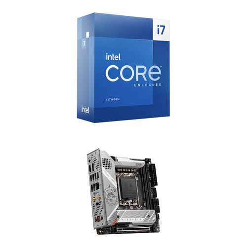 Intel Core i7-13700K 3.4 GHz 16-Core LGA 1700 Processor & MSI MPG Z790i EDGE WIFI Mini-ITX Motherboard Bundle