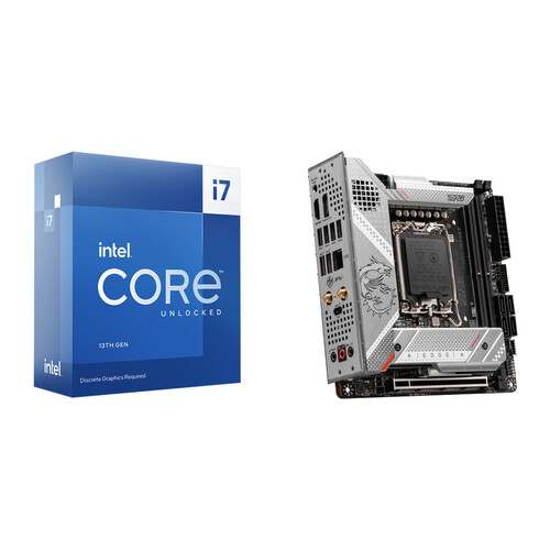 Intel Core i7-13700KF 3.4 GHz 16-Core LGA 1700 Processor & MSI MPG Z790i EDGE WIFI Mini-ITX Motherboard Bundle