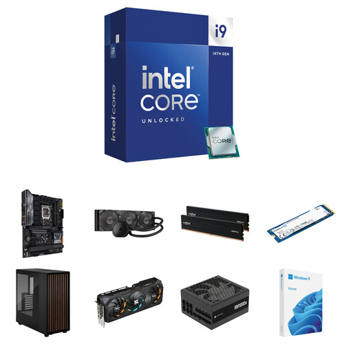 Intel Core i9-14900K Full-Tower Desktop Computer Builder's Bundle