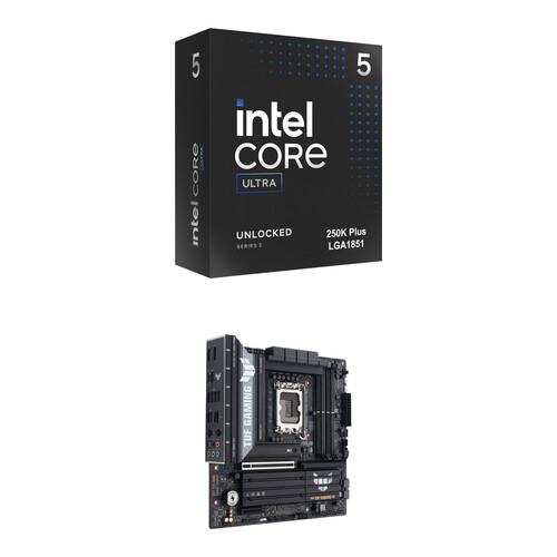 Intel Core Ultra 5 250K Plus Processor & ASUS TUF GAMING B860M-PLUS WIFI Motherboard Kit