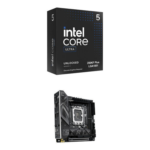 Intel Core Ultra 5 250KF Plus Processor & ASUS ROG STRIX B860-I GAMING WIFI Motherboard Kit