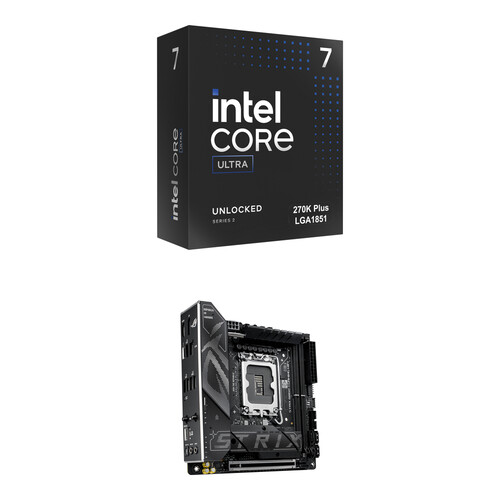 Intel Core Ultra 7 270K Plus Processor & ASUS ROG STRIX B860-I GAMING WIFI Motherboard Kit