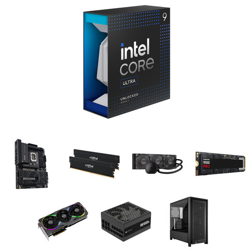 Intel Core Ultra 9 285K Mid-Tower Desktop Computer Builder's Bundle