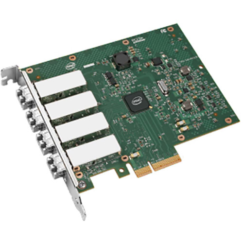 Intel I340-F4 Quad-Port PCIe Ethernet Server Adapter (Pack of 1)