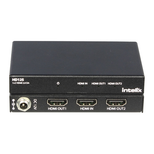 Intelix 1x2 HDMI 2.0 Distribution Amplifier with 18 Gb/s, 4K60, 4:4:4 & HDR Support
