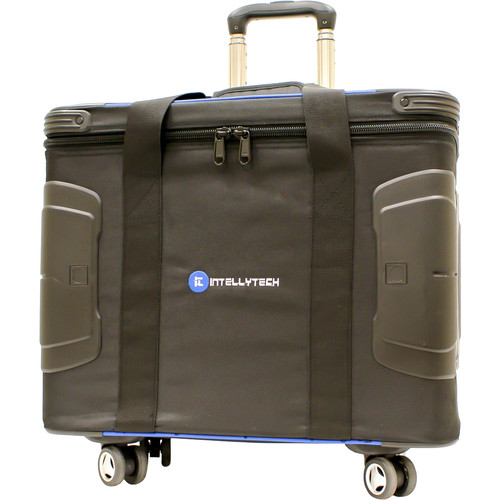 Intellytech IT-C2.1 Hard Case with Rails & Wheels for Two 1x1 Light Panels (Black)