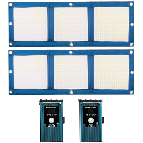 その他 Intellytech LiteCloth LC-160 2 x 2' LED Intellytech LiteCloth 2.0 Boosted 160W LC-120 Foldable 1x3