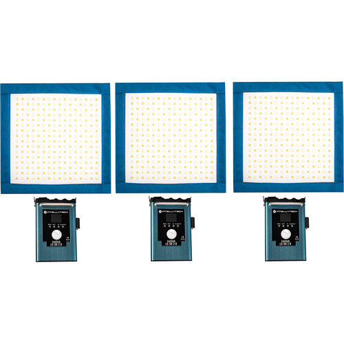 Intellytech LiteCloth LC-50 2.0 1 x 1 LED Mat Three-Light Kit (Gold Mount)