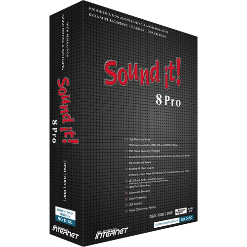 Internet Co. Sound it! 8 Pro Audio Editing and Mastering Suite with Sonnox Restoration Plug-Ins (Mac, Download)