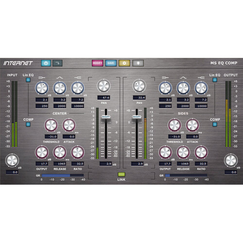 Internet Co. MS EQ COMP Mid-Side EQ and Compressor Plug-In Software (PC, Download)
