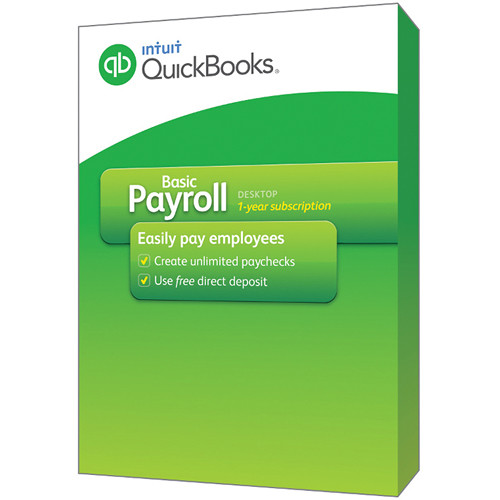Intuit QuickBooks Basic Payroll 2015 (1-Year Subscription, Download)