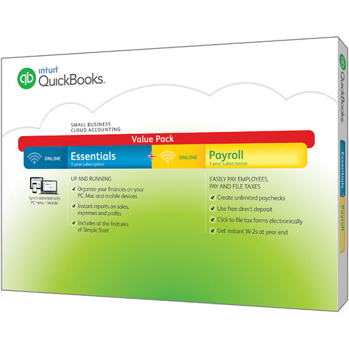 Intuit QuickBooks Online Essentials with Online Payroll 2015 (Download)